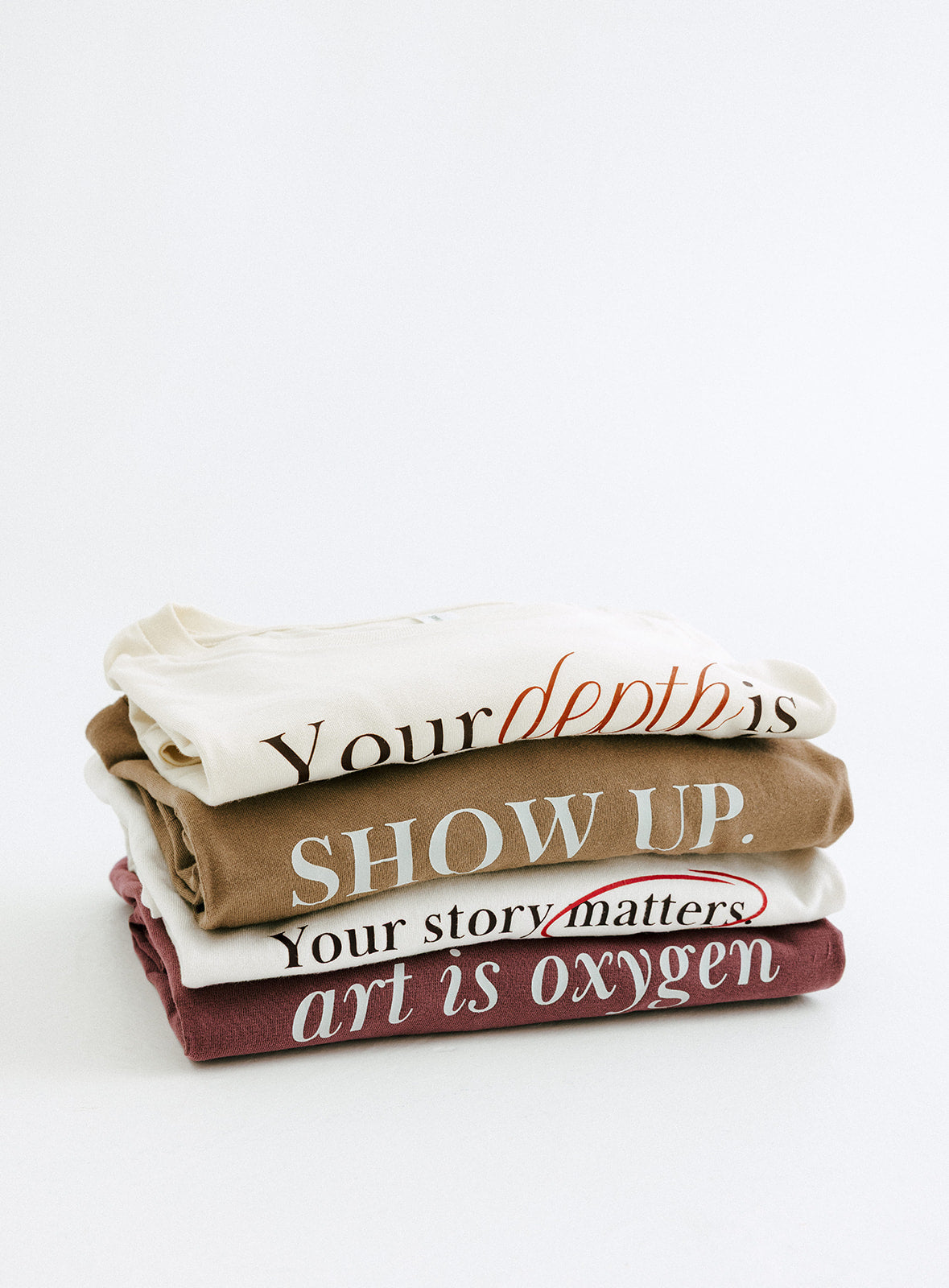 Vinyl Quote "Your Story Matters" T-Shirt in White