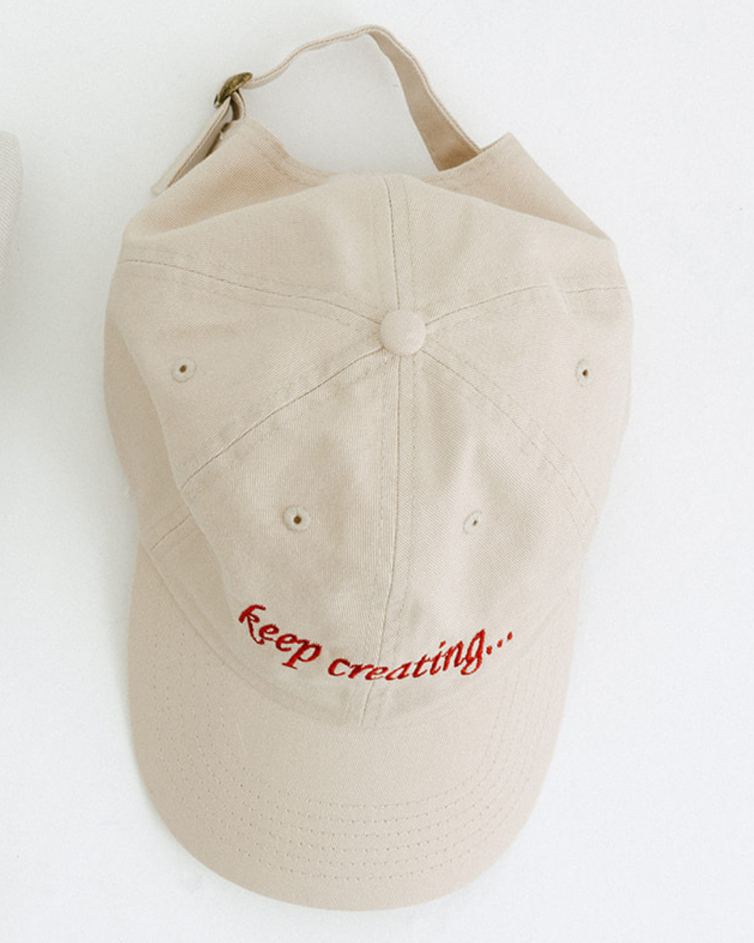 Embroidered "Keep Creating" Baseball Cap