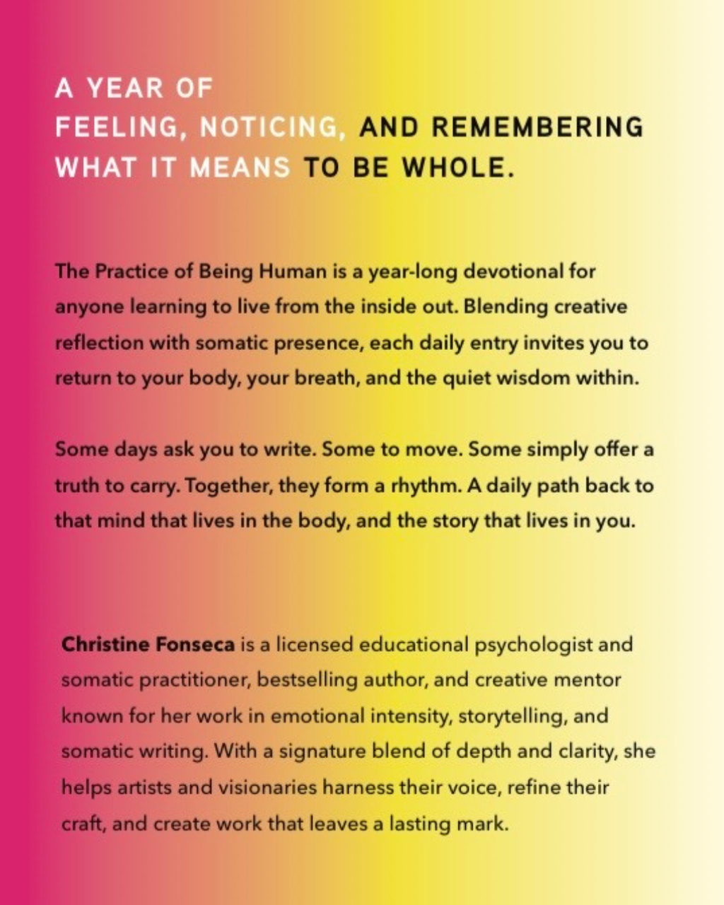 The Practice of Being Human: 365 Daily Invitations to Come Home to Your Body, Breath, and Self