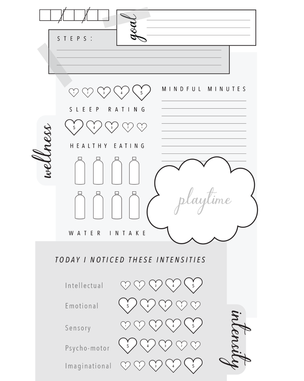 Wellness Journal: My Intense Life