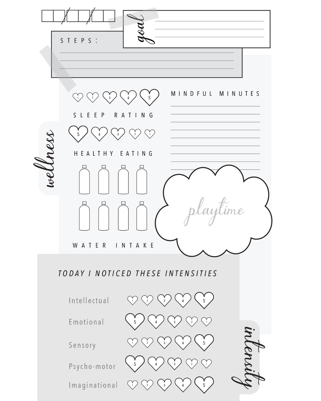 Wellness Journal: My Intense Life